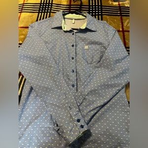 Ladies Cinch Long Sleeve Button Up